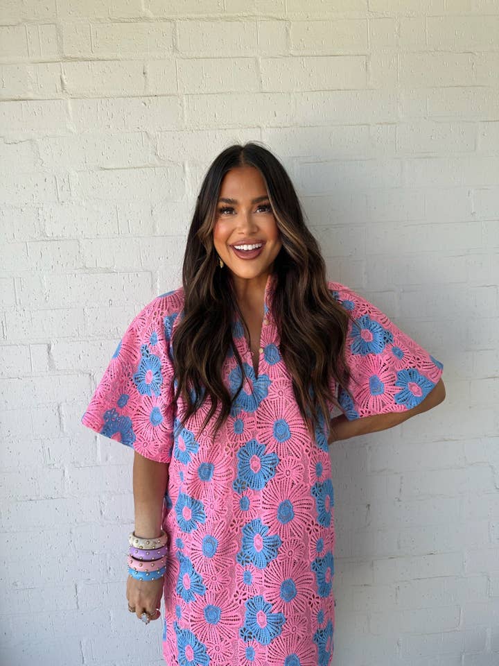 Lulu Petal Pink Mini Dress for wholesale on Faire2