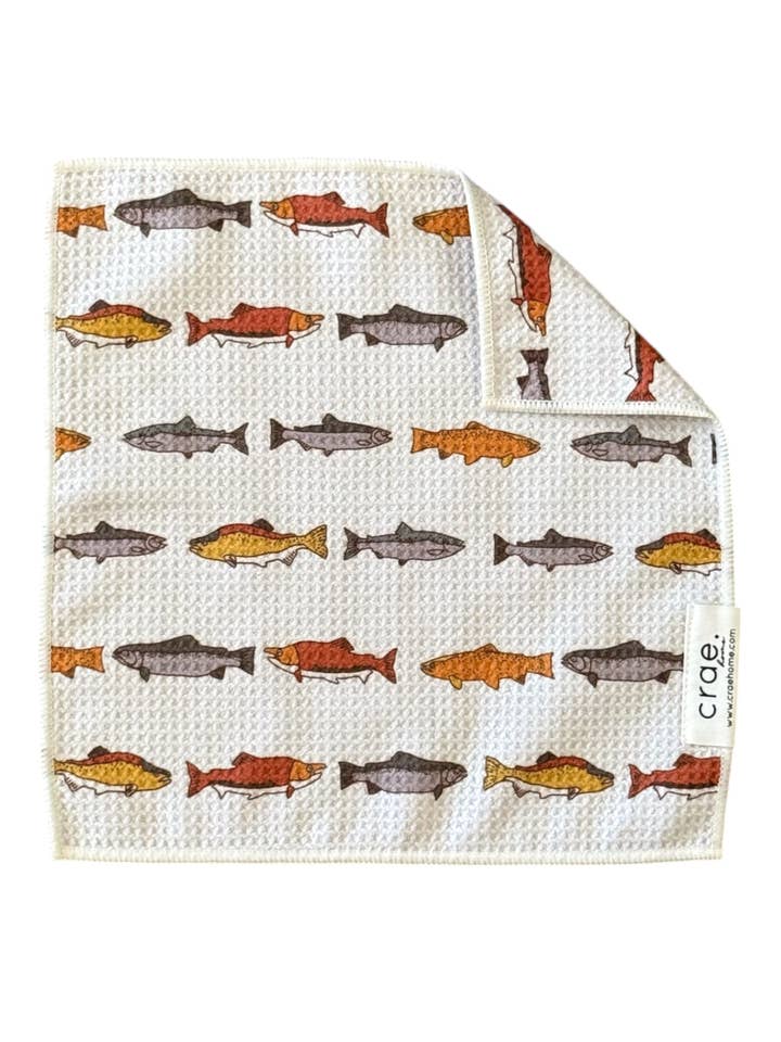 Fishy Fish: Dubbelzijdige Wasdoek voor wholesale door Crae.Home