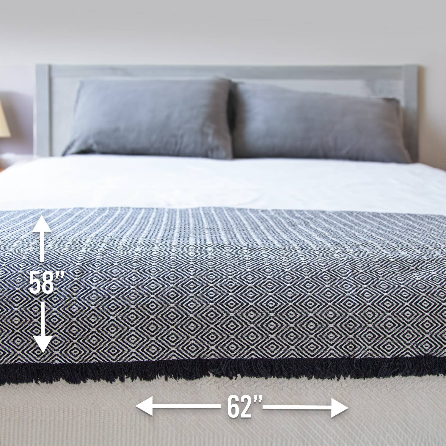 Country Cottons - Wholesale Throw Blanket - 100% Cotton Patterned Throw Blankets – 58″ x 62″4