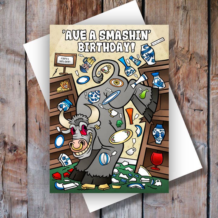 Ha en Smashin födelsedag! för wholesale av Black Country Cards