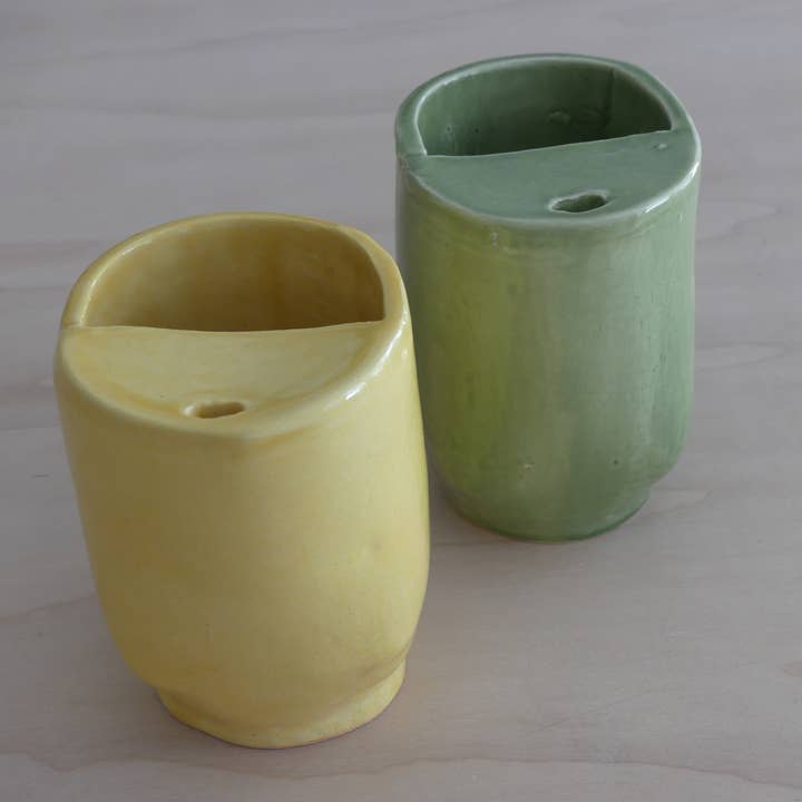 Handcrafted Small Travel MugThe ,Cozy Sip, Sippy Cup, for wholesale by Design by Pouneh