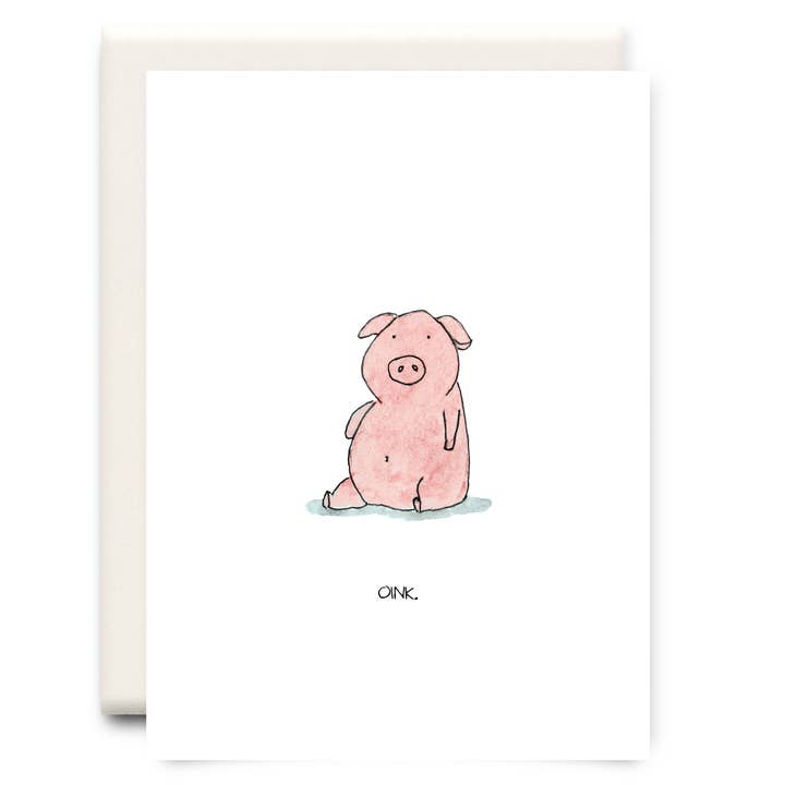 Inkwell Cards - Wholesale Everyday Greeting Card - Oink - Everyday Greeting Card