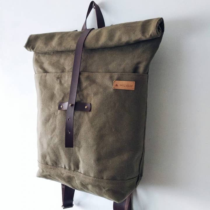 HILVAH - Venta al por mayor Mochila - Unisex - Mochila roll top verde2