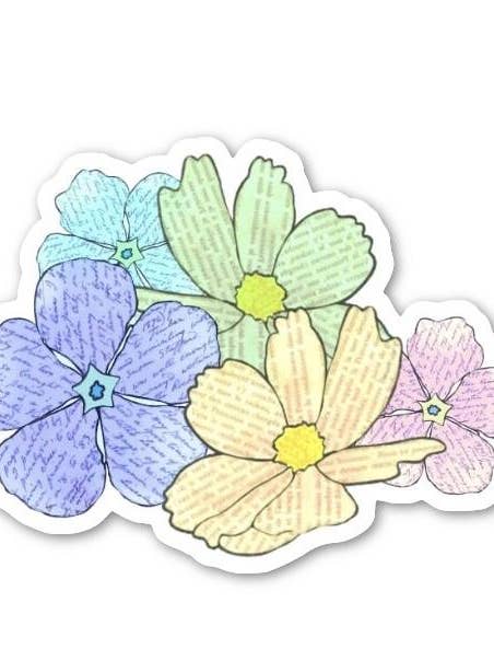 Floral Font for wholesale by Blue Desk Art