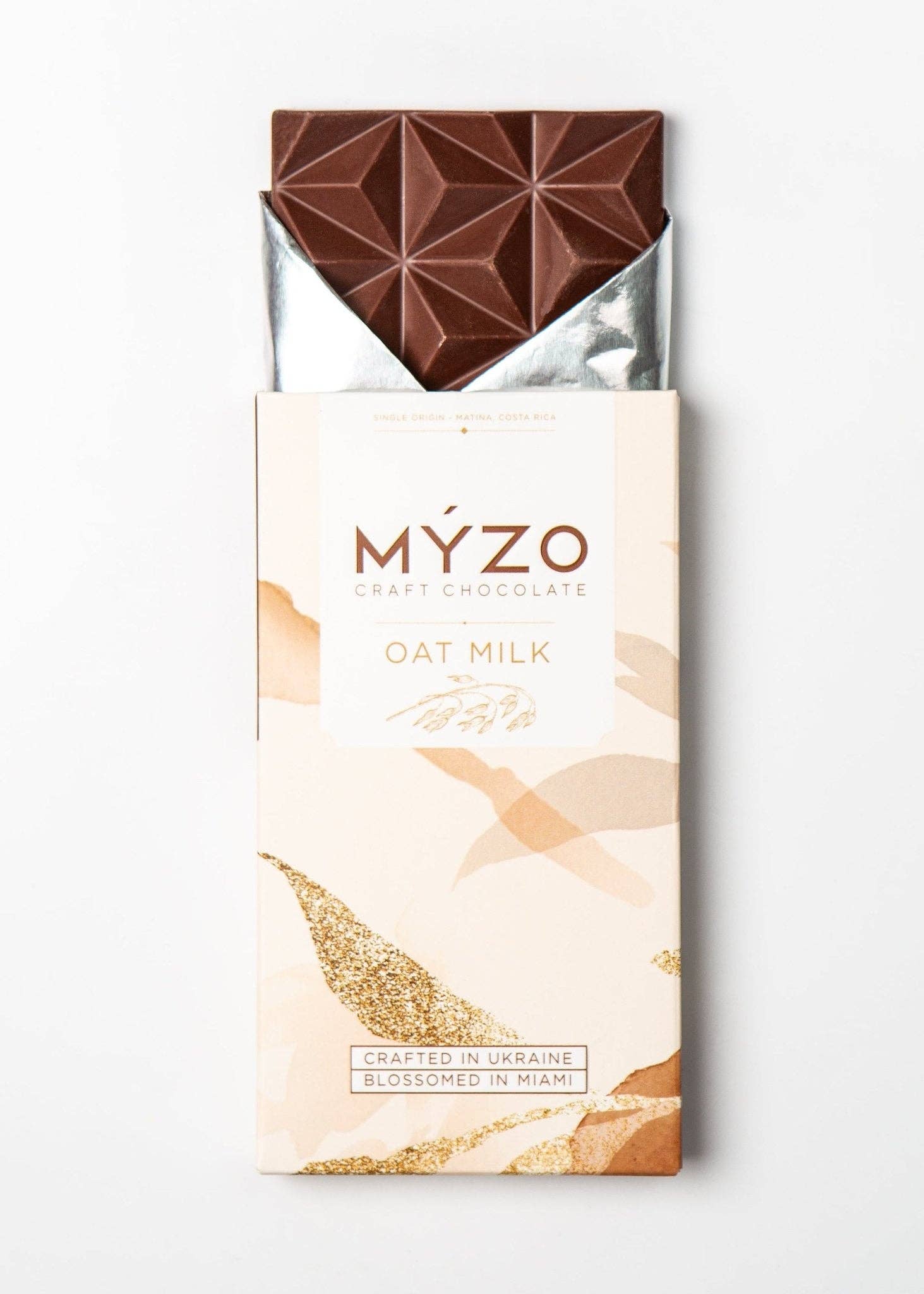 Myzo Chocolate - Wholesale Chocolate Bar - MYZO Oat Milk Chocolate | 48% Vegan Bar with Single-Origin Cacao1