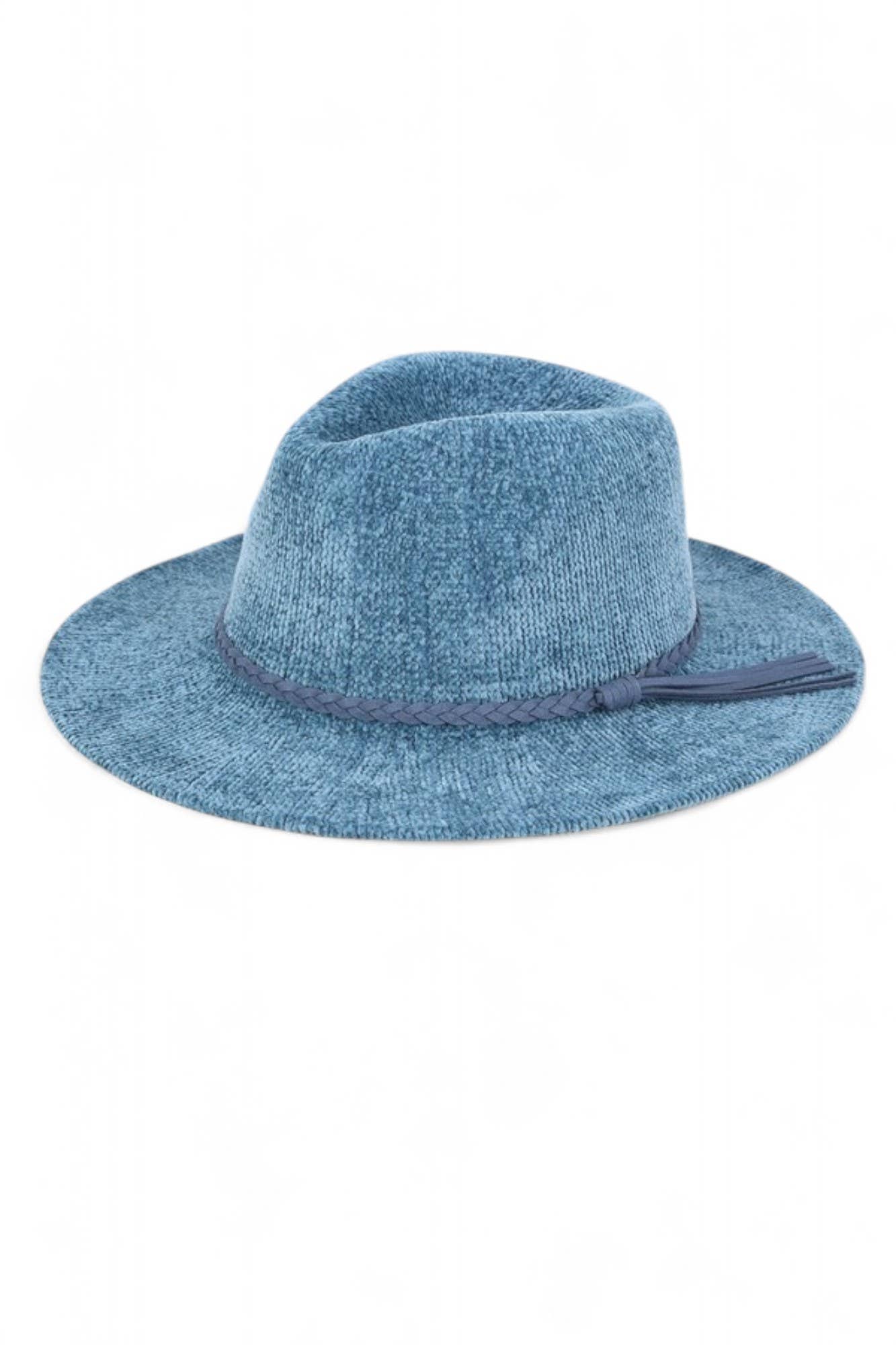 Artini Accessories – Fedora - Mulher por atacado – Fedora com Fita de Chapéu Entrançada em Chenille4