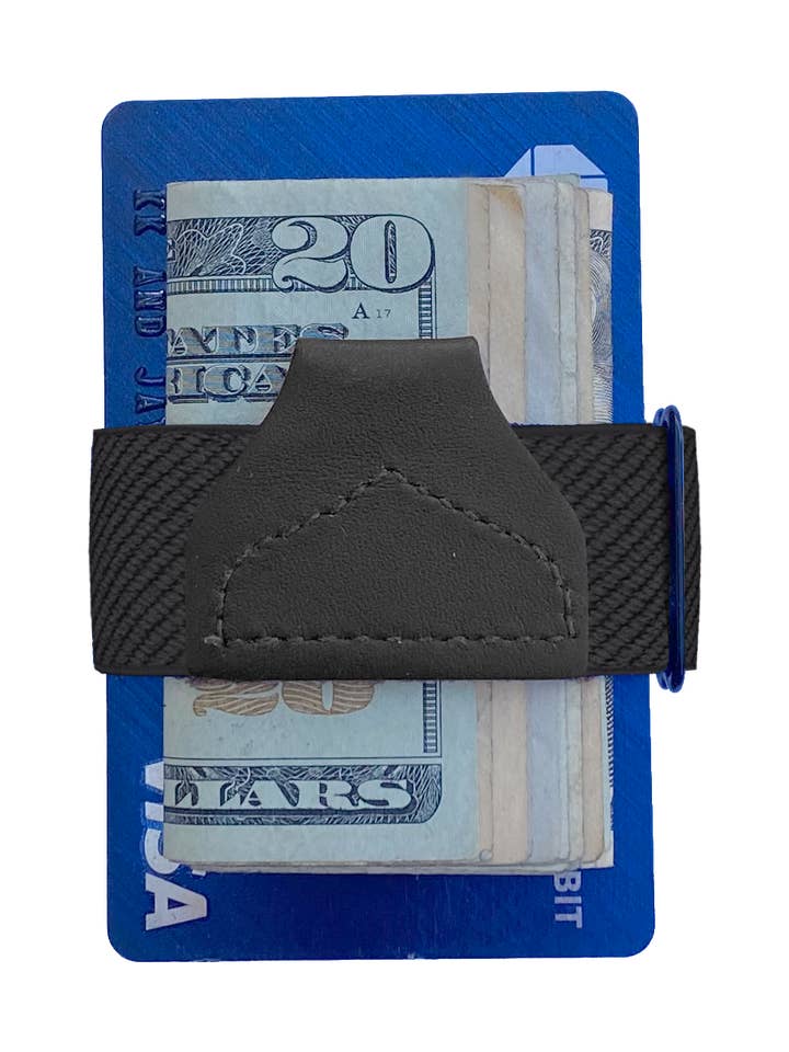 Solid Black Tuck-a-Wallet for wholesale by KK & Jay Supply Co.