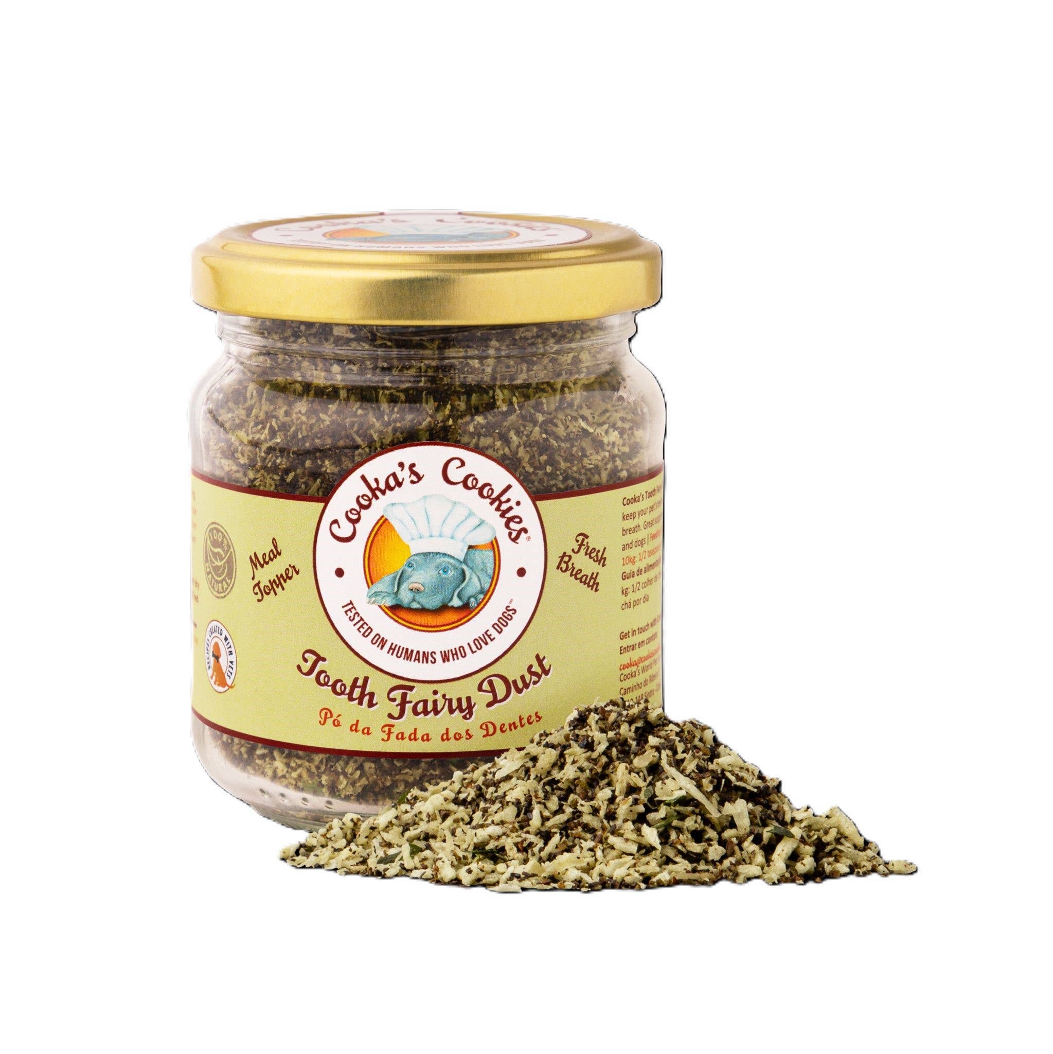 Belpharmed bv: Cooka's Cookies & Sensidog - Wholesale Pet Food - Dog - Tooth Fairy - Magic Dust Meal Topper For Cats And Dogs1