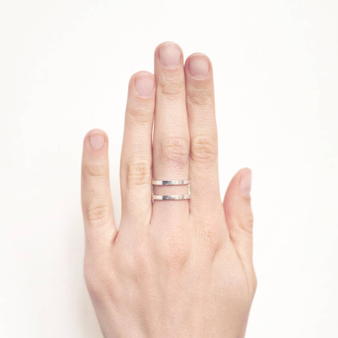 Soon - Vente Anneau/bague à empiler - Bague Harmony Symétrique3