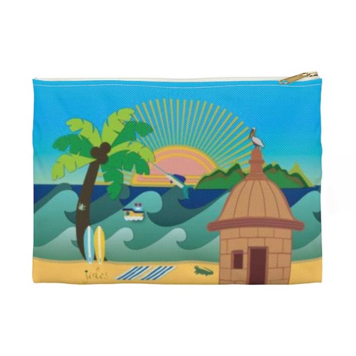 Shorely byJules Mini Beach Pouch in Maria print for wholesale by Jules Handbags