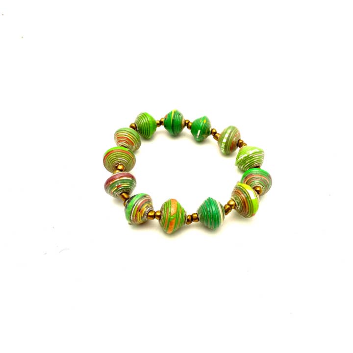 Haiti Fair Trade- Papillon Marketplace - Wholesale Beaded bracelet - Cereal Box Bead Bracelets17