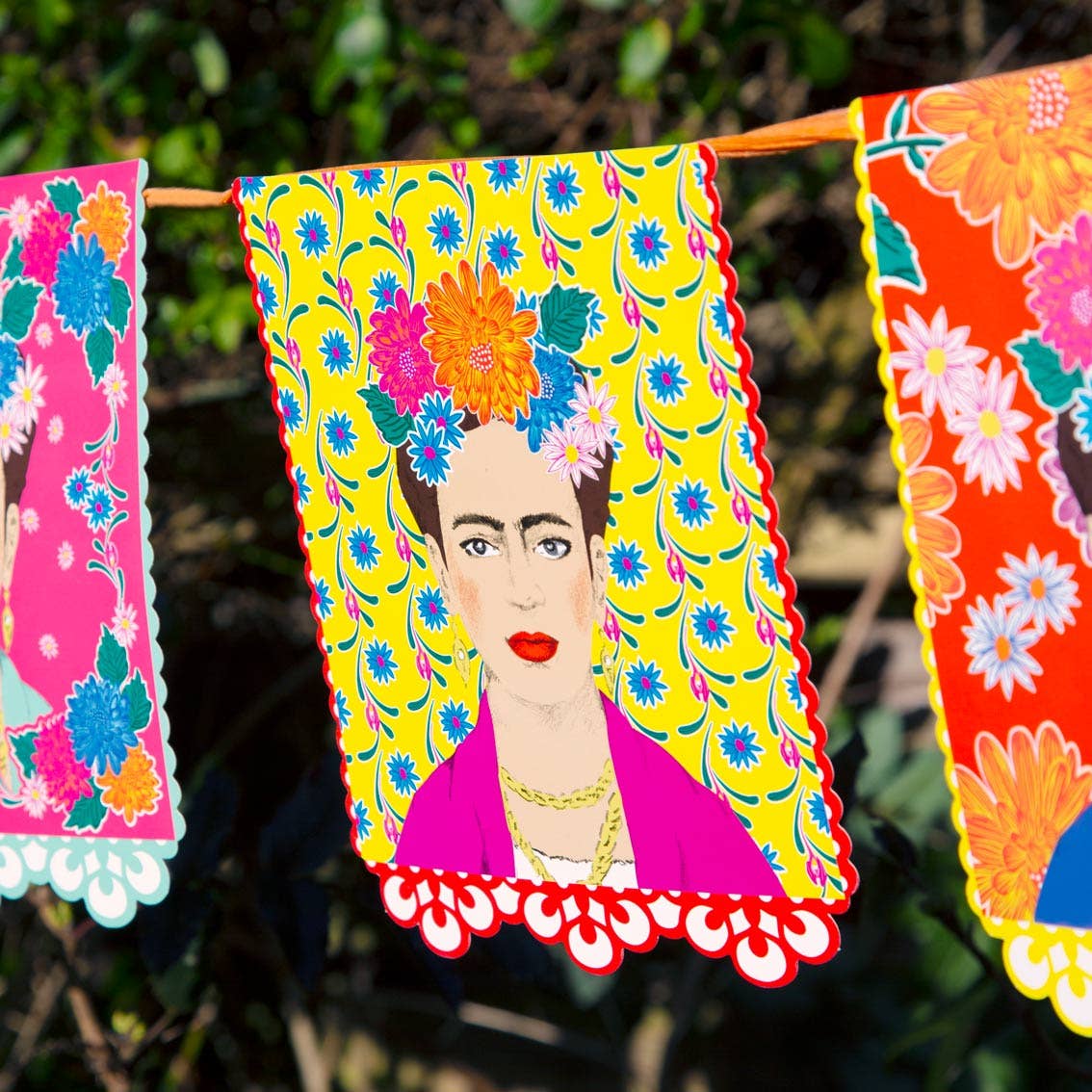 Talking Tables USA - Wholesale Bunting/Garland - Frida Kahlo Bunting | Fiesta Party |4