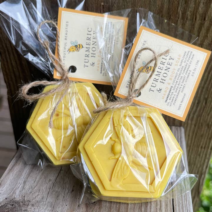 Bee-Youtiful Beauties - Wholesale Bar Soap - Turmeric & Honey Soap