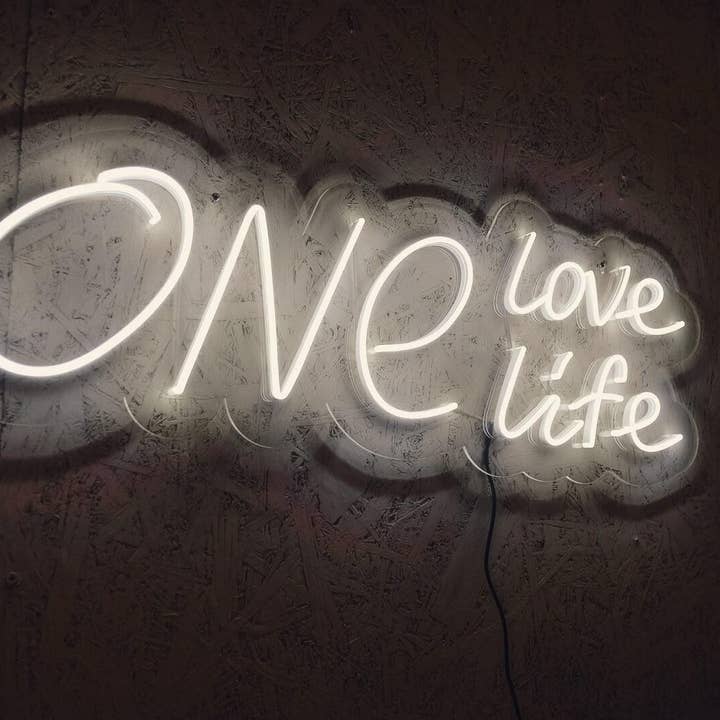 One Love, One Life Neon Sign for wholesale by Aoos Custom