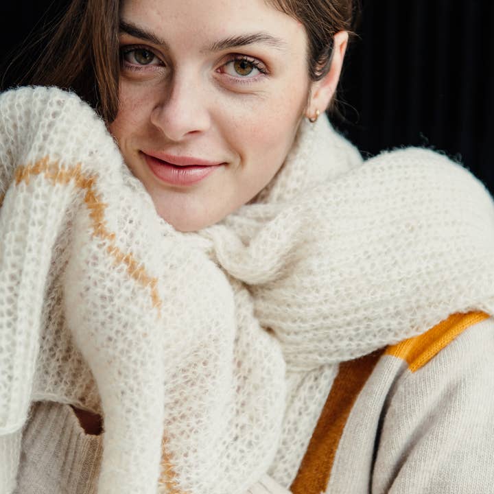 Crafts by Solid - Wholesale Scarf - Women's - Tracey Scarf Essential FW22- 100% alpaca8