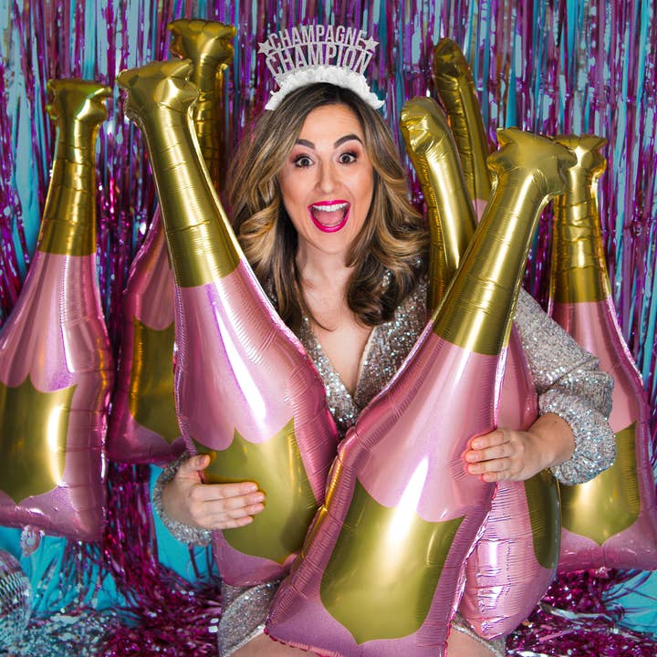 Festive Gal - Wholesale Party Hat/Crown - Champagne Champion New Years Party Headband Crown Decor
