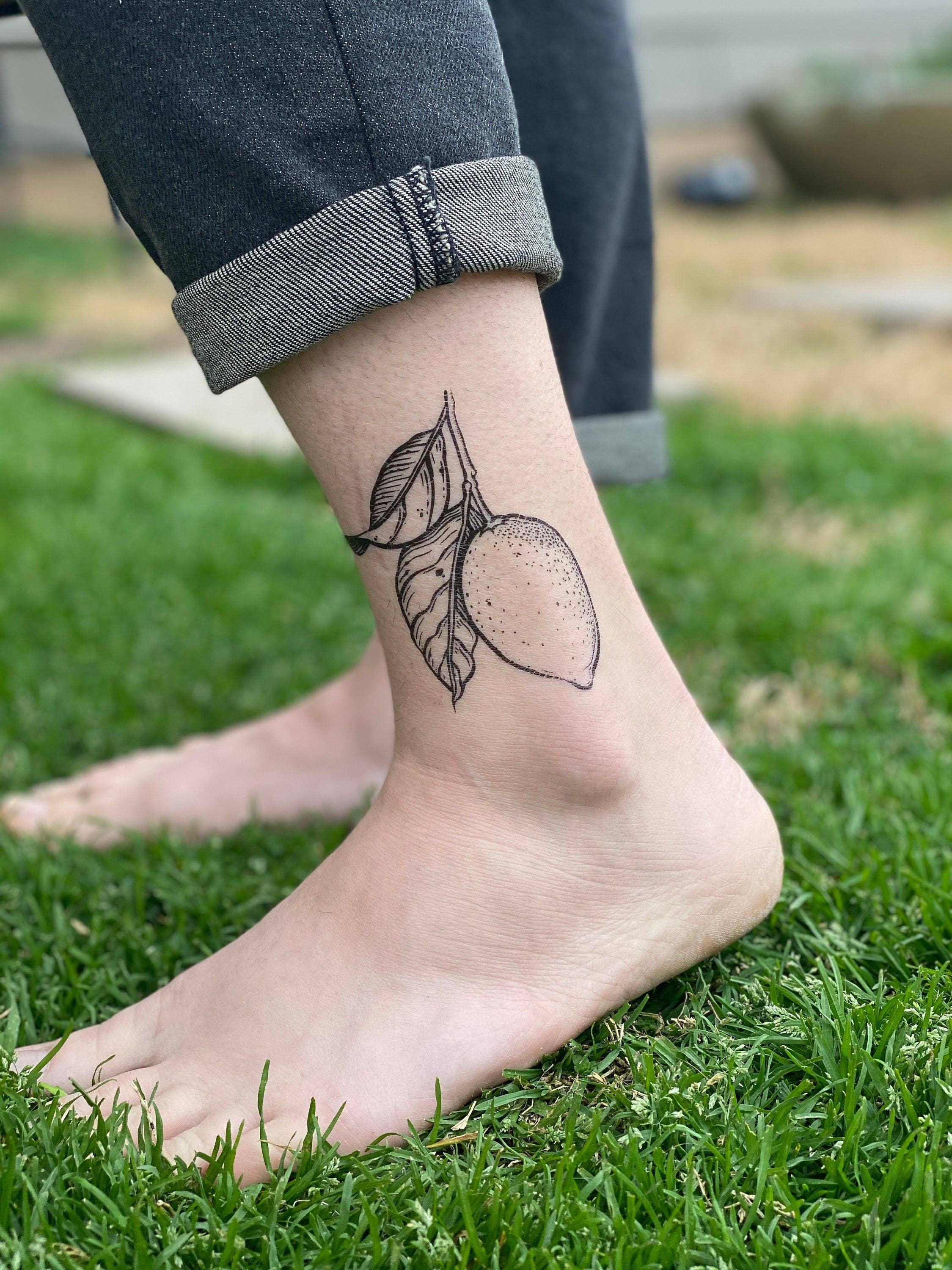 NatureTats - Wholesale Temporary Tattoo - Lemon Temporary Tattoo6