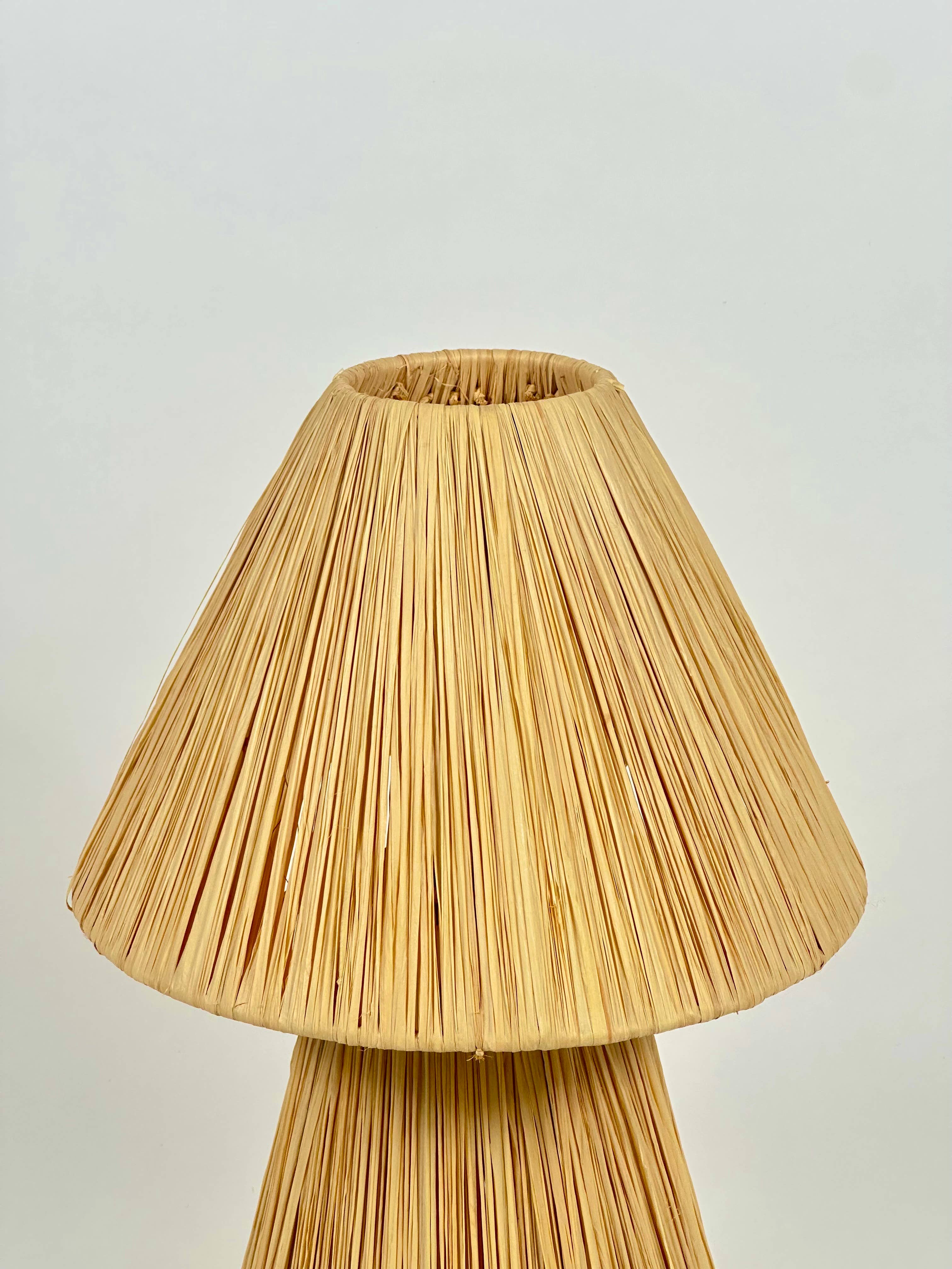 Mikwi – wholesale Lampshade – Natural raffia lamp, raffia lampshade, TABLE LAMPSHADES   4