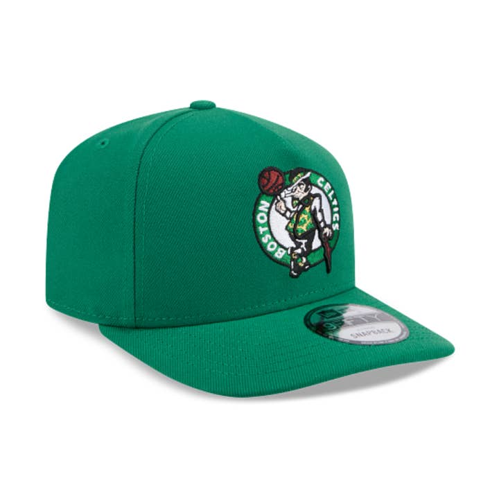 BOSTON CELTICS NEW ERA NBA 9FIFTY A-FRAME GROENE SNAPBACK PET voor wholesale door Rat City Sk8 Shop