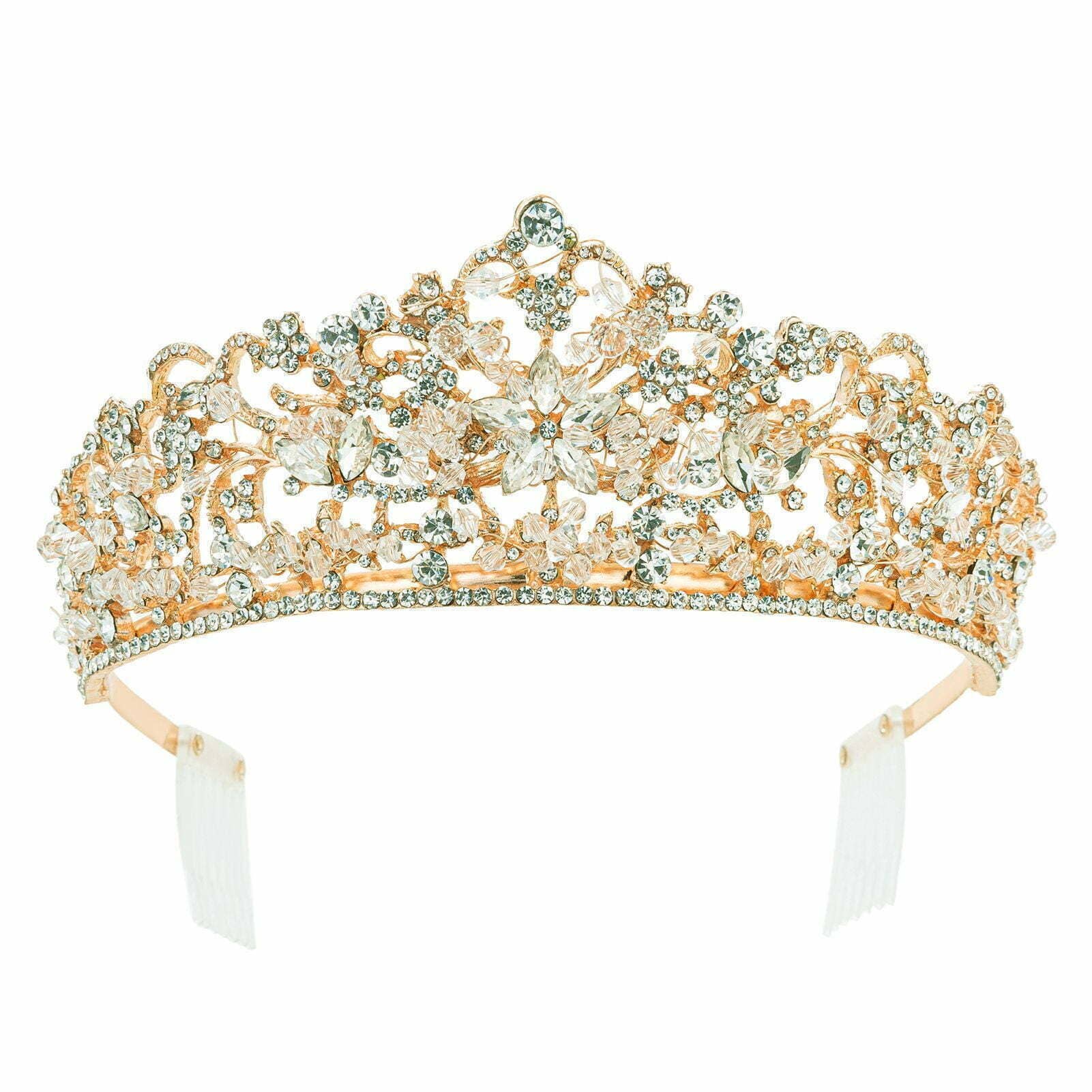 Diacly - Vente Diadème – femme - Diadème en strass coulé à la main en cristal0