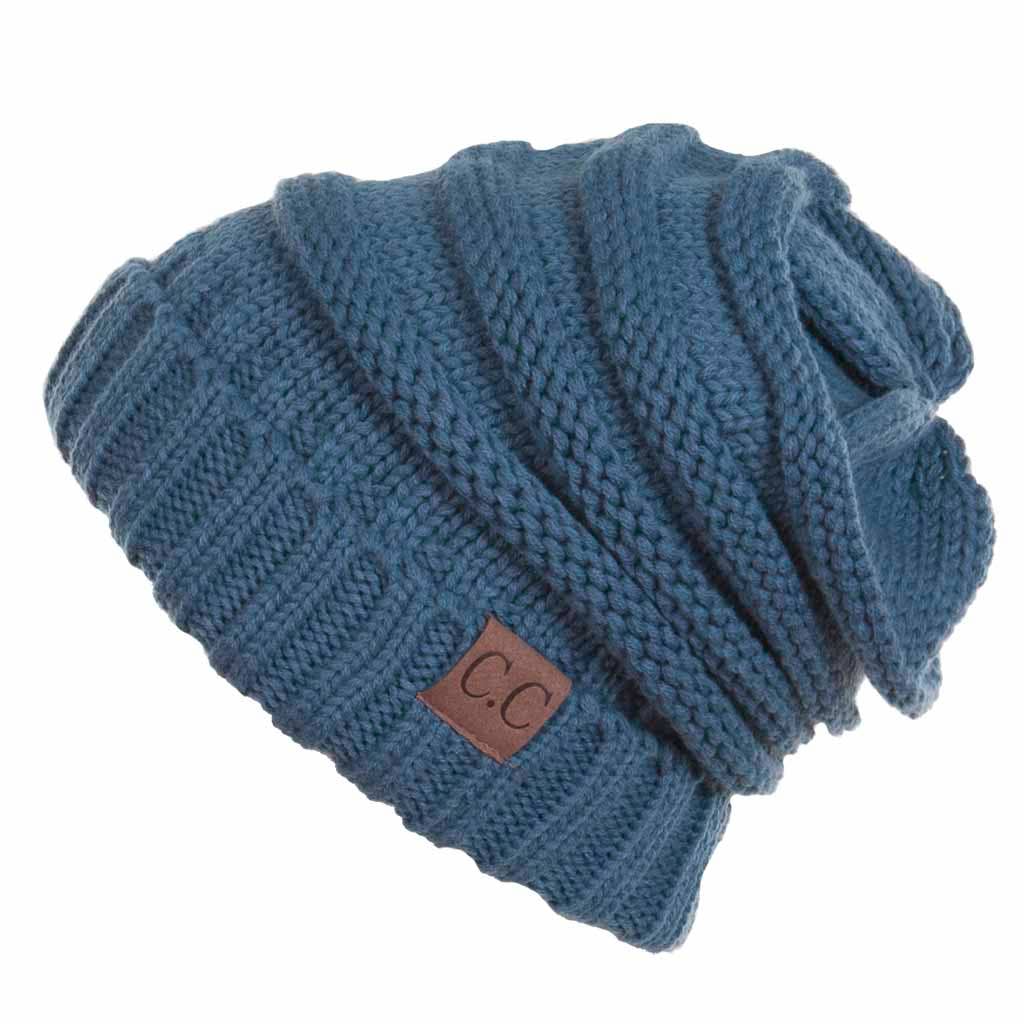 Hana - Wholesale Beanie - Women's - C.C Oversize Slouchy Knitted Beanie10