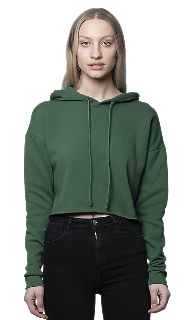 Royal Apparel - Wholesale Hoodie - Women's - Women's Fashion Fleece Crop Hoodie3