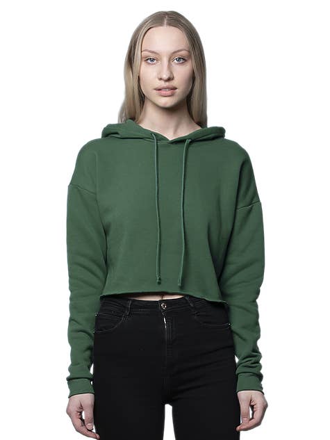 Royal Apparel - Wholesale Hoodie - Women's - Women's Fashion Fleece Crop Hoodie3