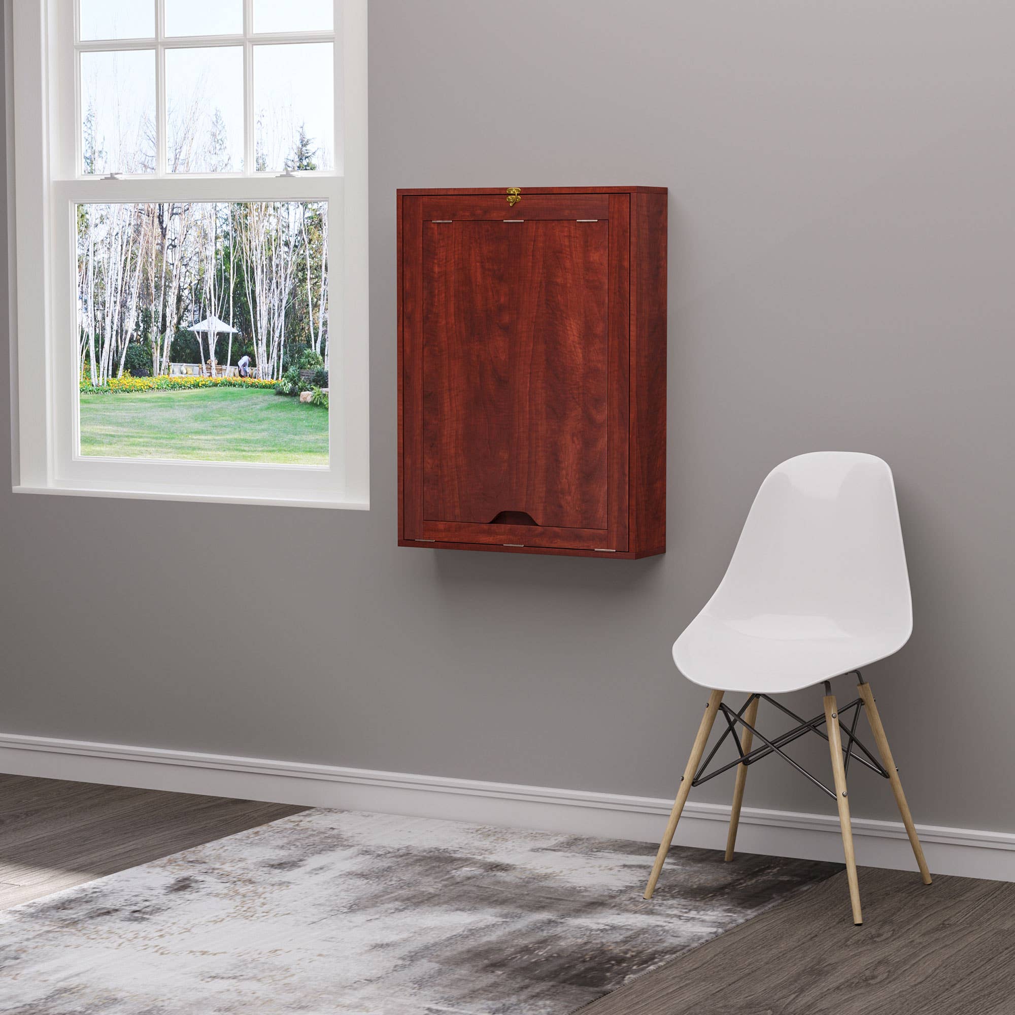 39F Inc. - Wholesale Desk Set - Wall-Mounted Folding Desk with Storage Shelves, Space-Saving1