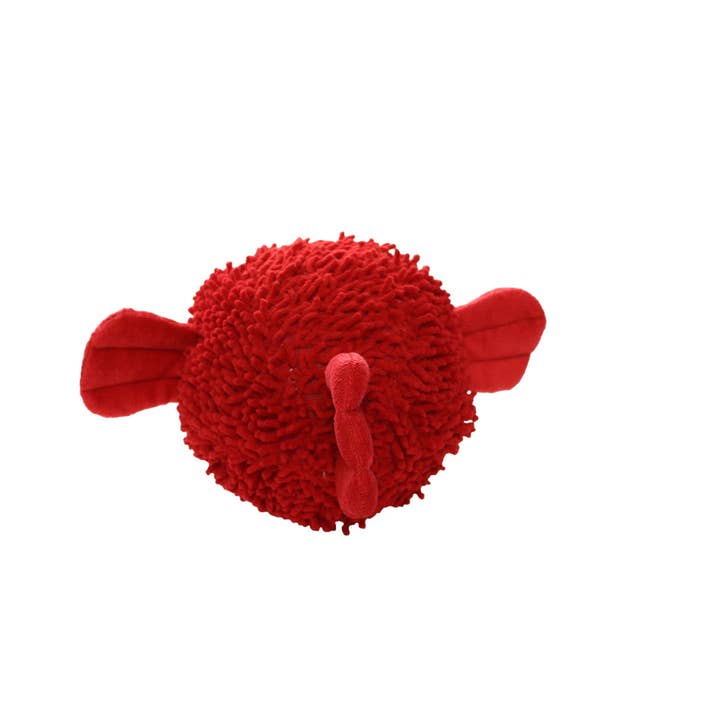 Tuffy Dog Toys - VIP Products - Wholesale Pet Squeaky Toy - Dog - Mighty Microfiber Ball Blowfish, Durable, Squeaky Dog Toy
