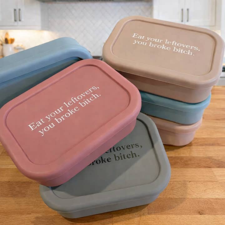 Buffalovely - Wholesale Food Storage Container - Eat Your Leftovers Silicone Bento Box- New Color Choices10