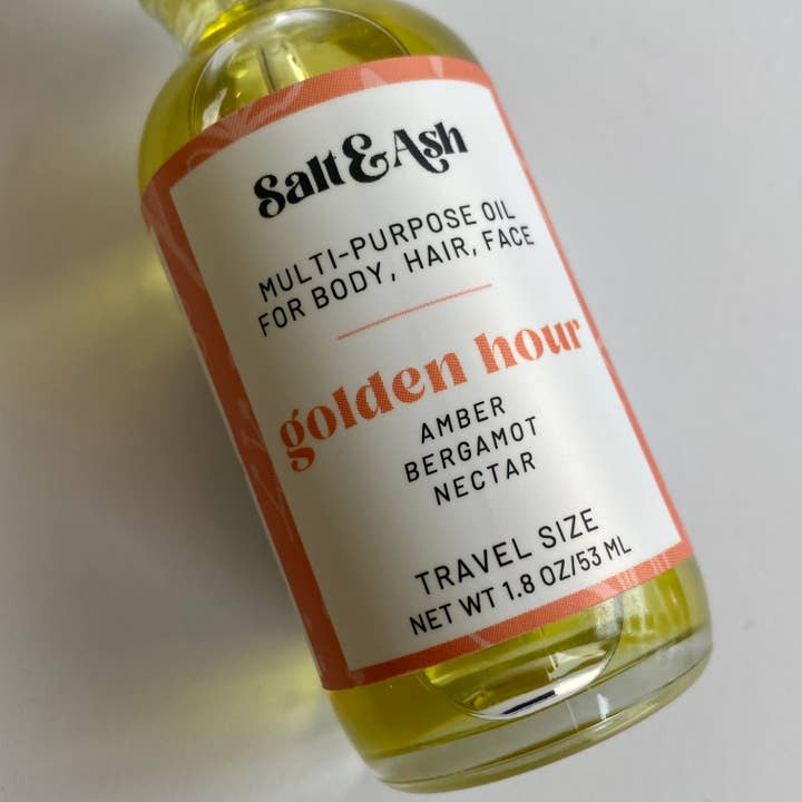 Salt & Ash Soap Co - Wholesale Bath/Body Oil - Golden Hour Oil for Body, Hair, Face | Bestseller7