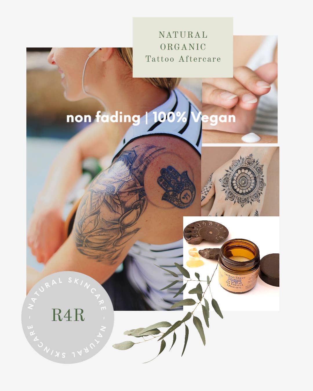 Refuge for the Renegade - Wholesale Healing Salve/Balm/Cream - R4R Tattoo Salve | All Natural & Organic Tattoo Aftercare