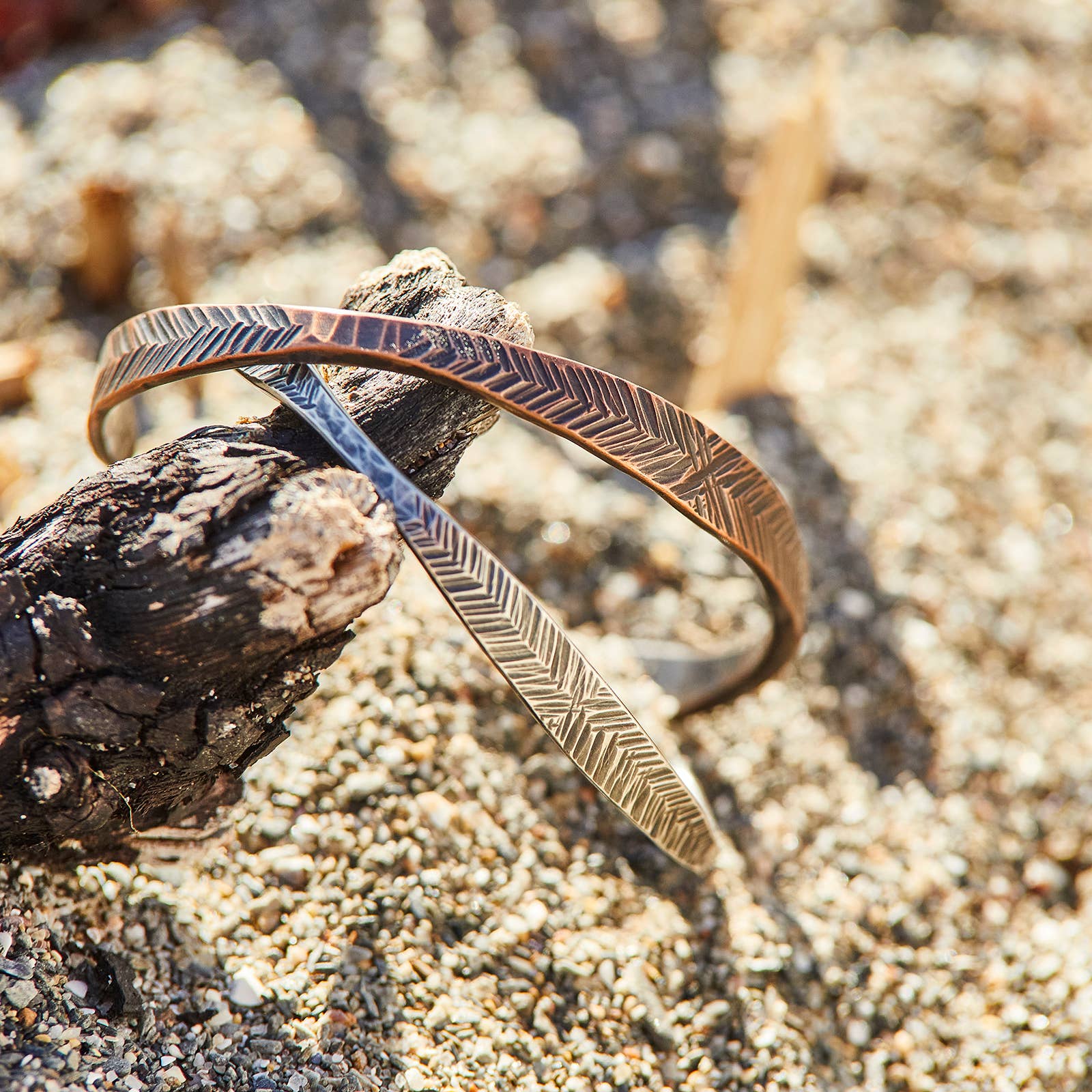 DMG Designs - Wholesale Cuff Bracelet - Forged Feather Cuff | Sterling Silver7