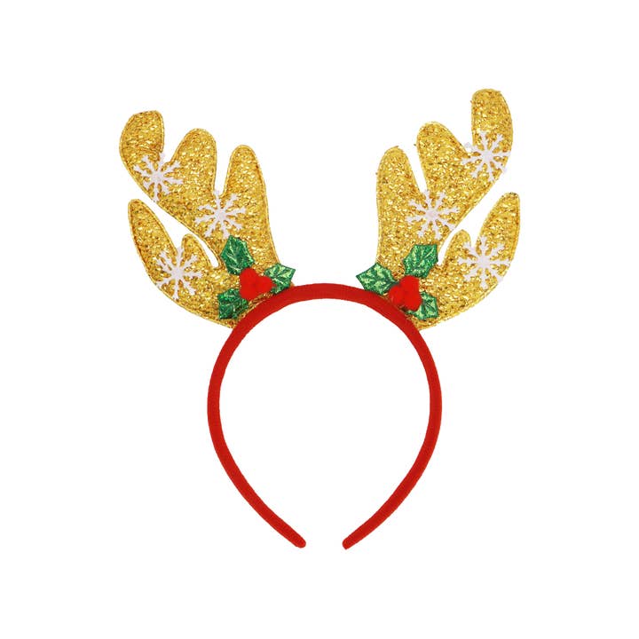 ASSORTED Kitsch Christmas Reindeer Antler Hairband for wholesale on Faire3
