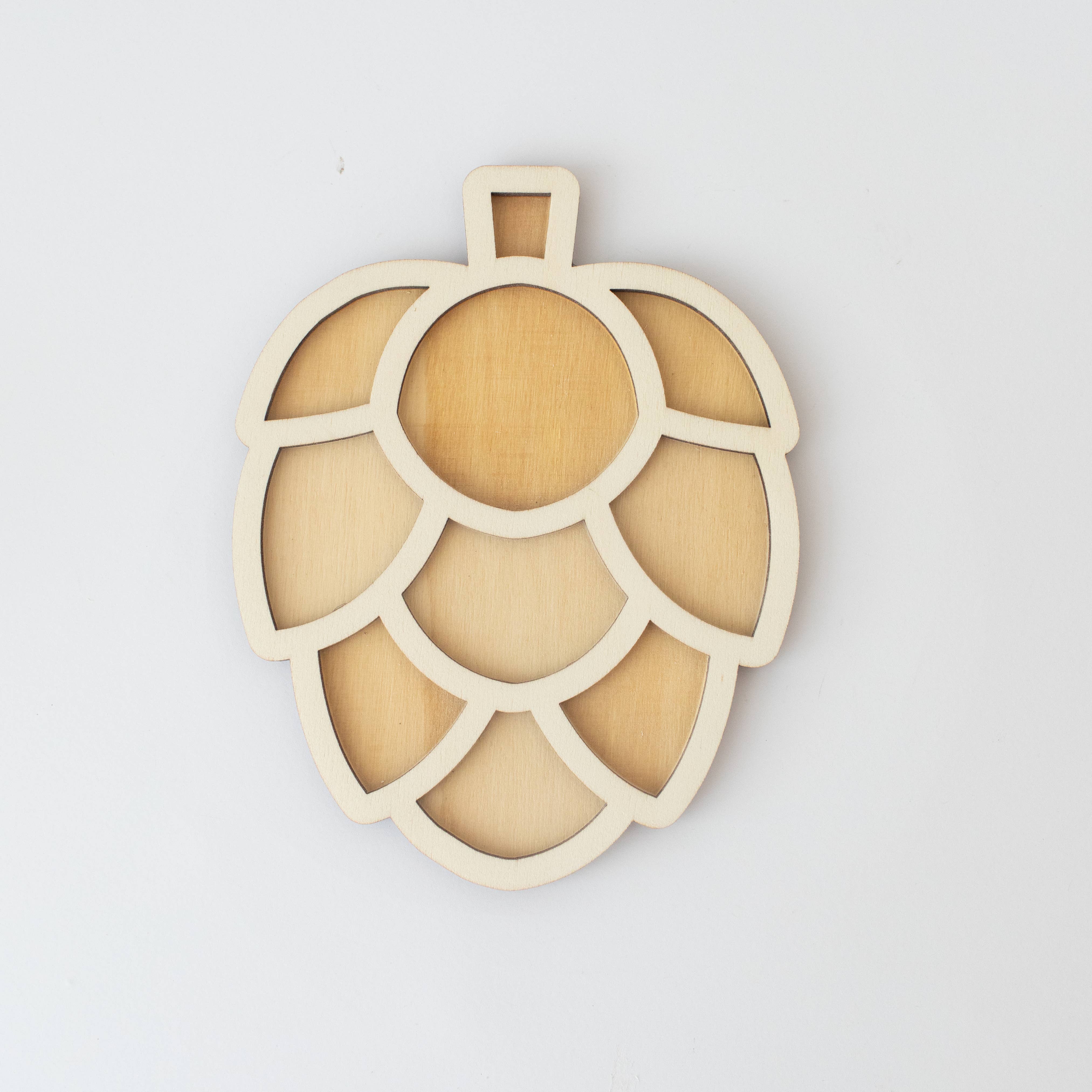 Studio de Rijk - Vente Jouet en bois – enfant - Plateau de jeu en forme de pomme de pin2