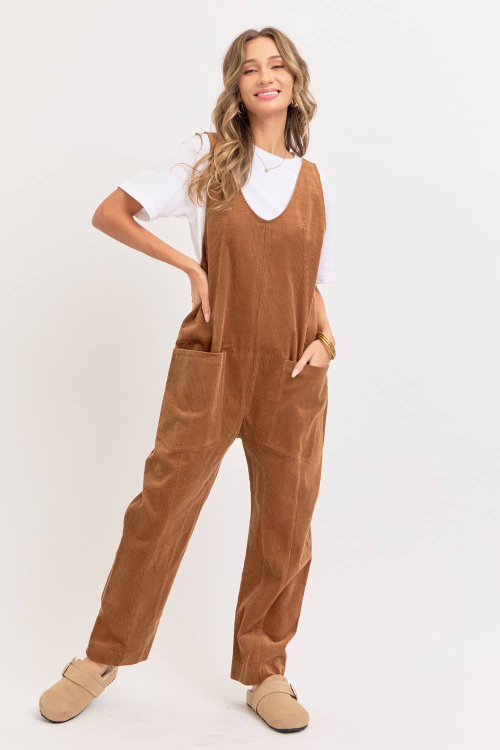 Sweet Lovely by Jen - Wholesale Overalls - Women's - PULL-ON-STYLE CORDUROY OVERALL JUMPSUIT5