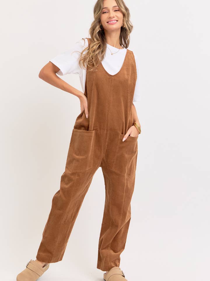 Sweet Lovely by Jen - Wholesale Overalls - Women's - PULL-ON-STYLE CORDUROY OVERALL JUMPSUIT5