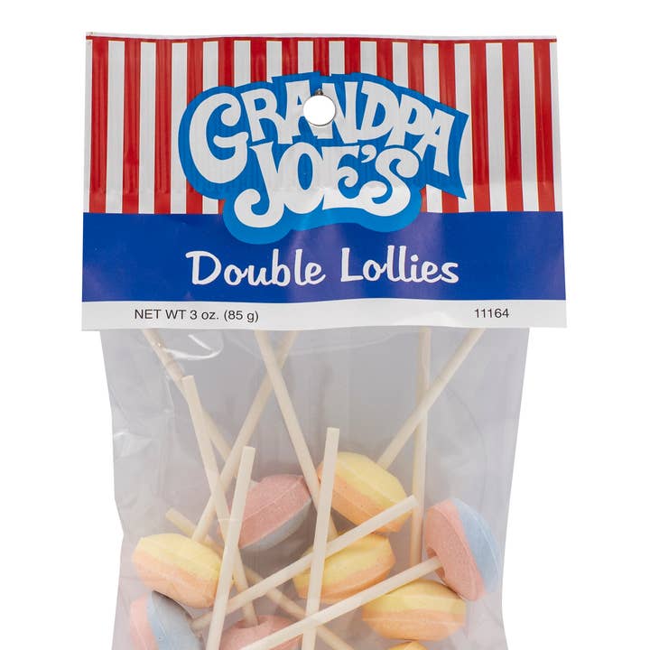Grandpa Joe's Peg Bag, Double Lollies, 3oz, 12 Ct Case for wholesale by Grandpa Joe's Candy Shop