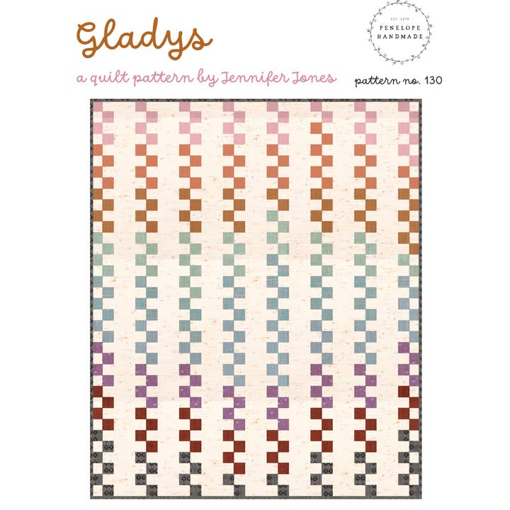 Penelope Handmade - Vente Kits de couture - Modèle de Courtepointe Gladys | Modèle Papier0