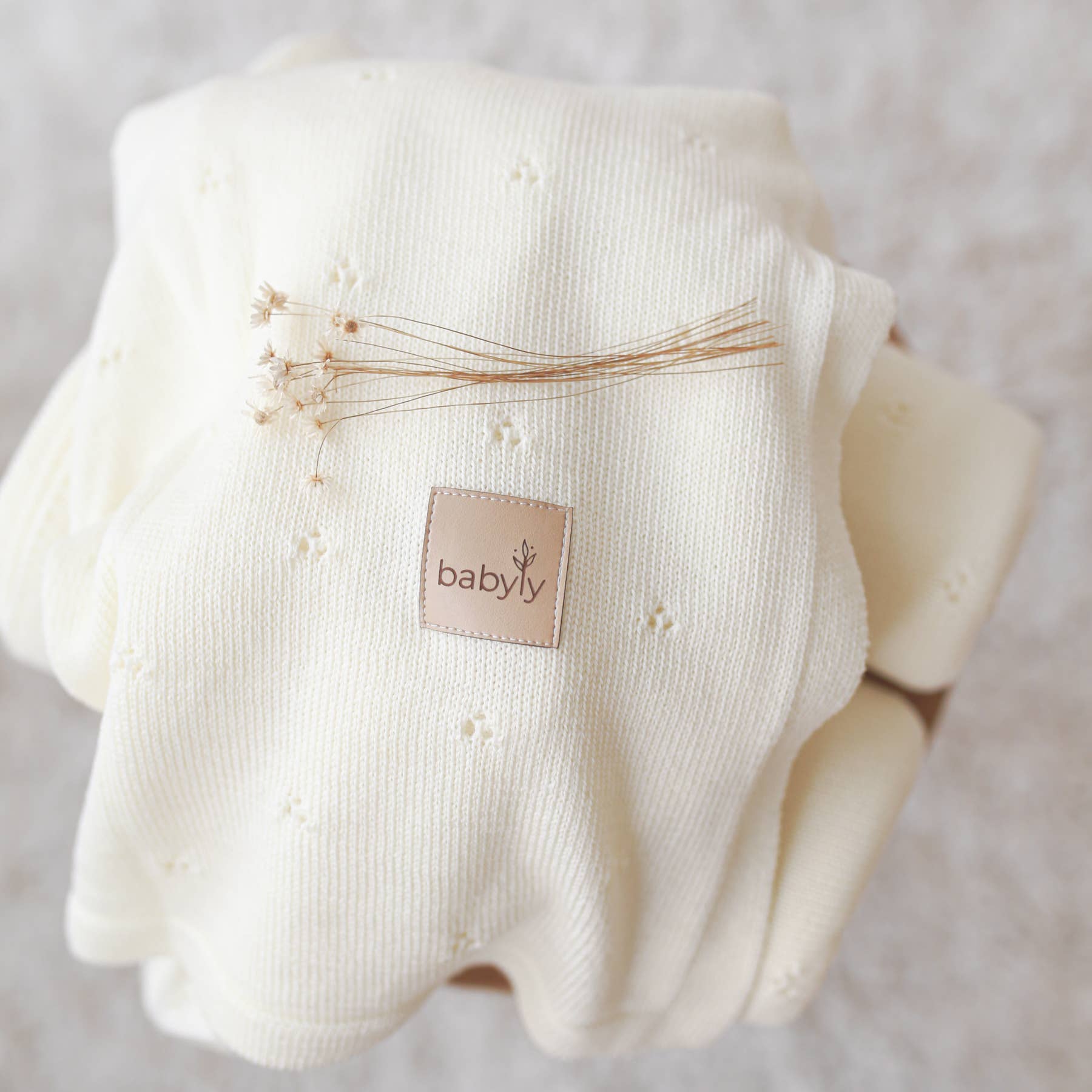 Babyly – wholesale Filtar – Barn och baby – Filt i merinoull för baby – 75 x 100 cm – 4 färger0