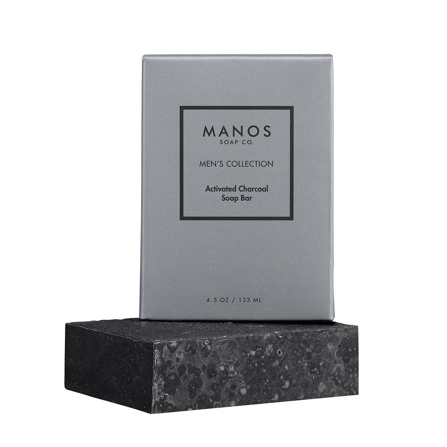 Barra de jabón de árbol de té con carbón activado para hombre para venta al por mayor de Manos Soap Co.