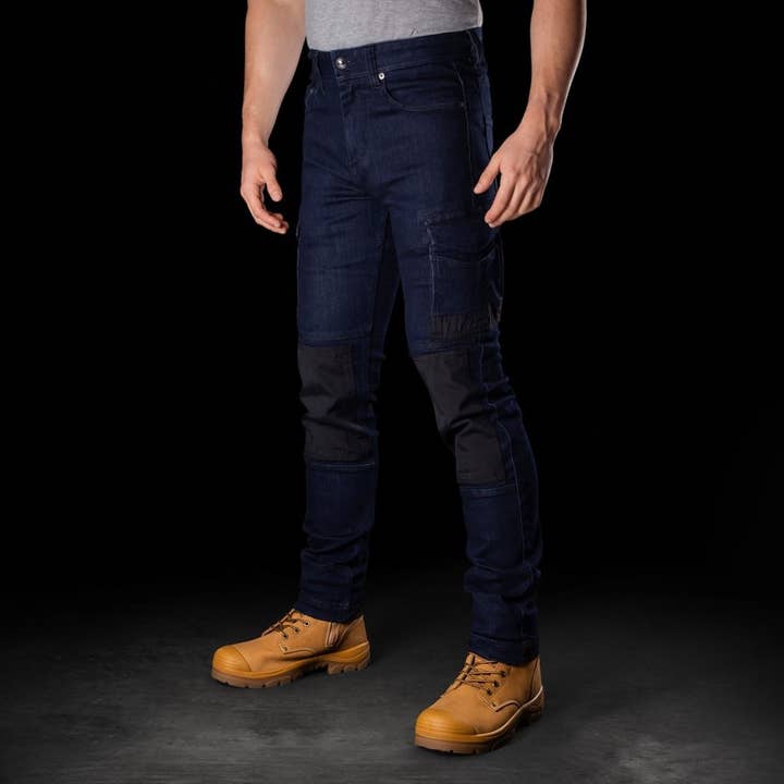 BAD WORKWEAR – wholesale Jeans - Herr – BAD ATTITUDE™ ARBETSJEANS I DENIM MED SMAL PASSFORM