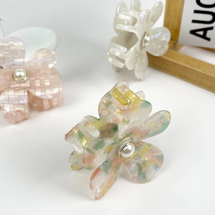 mildstyles - Venta al por mayor Horquilla para el pelo - Mujer - Pinza de pelo de PVC con forma de flor5