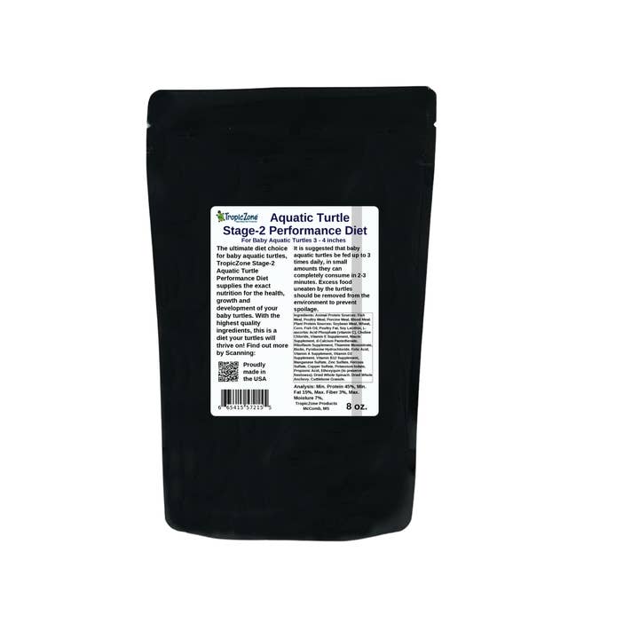 TropicZone - Wholesale Pet Supplement - Not Cat/Dog - TropicZone Aquatic Turtle Diet Stage-2 Baby Formula