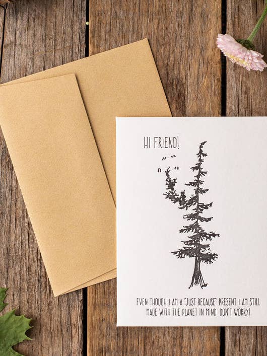 Carte Hi Friend pour la vente par Drawn to Ecology