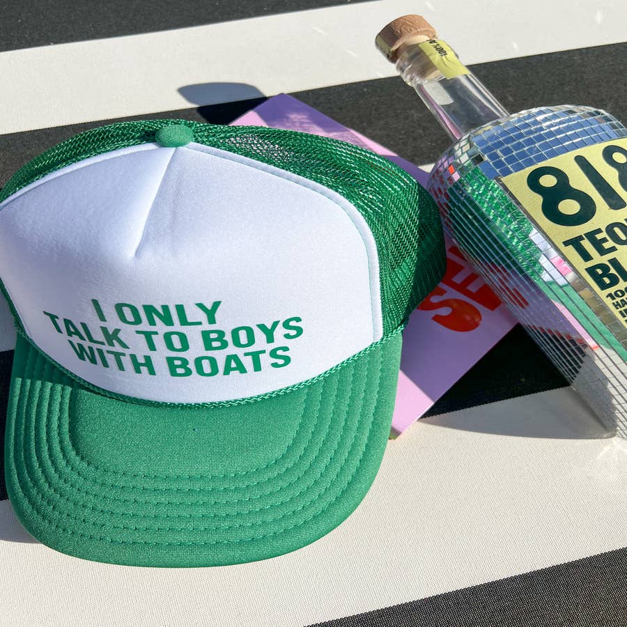 Boat babe hat - boat hats - Summer hats - Lake hats - Fun lake hats - Boat  hats - Boat babe caps