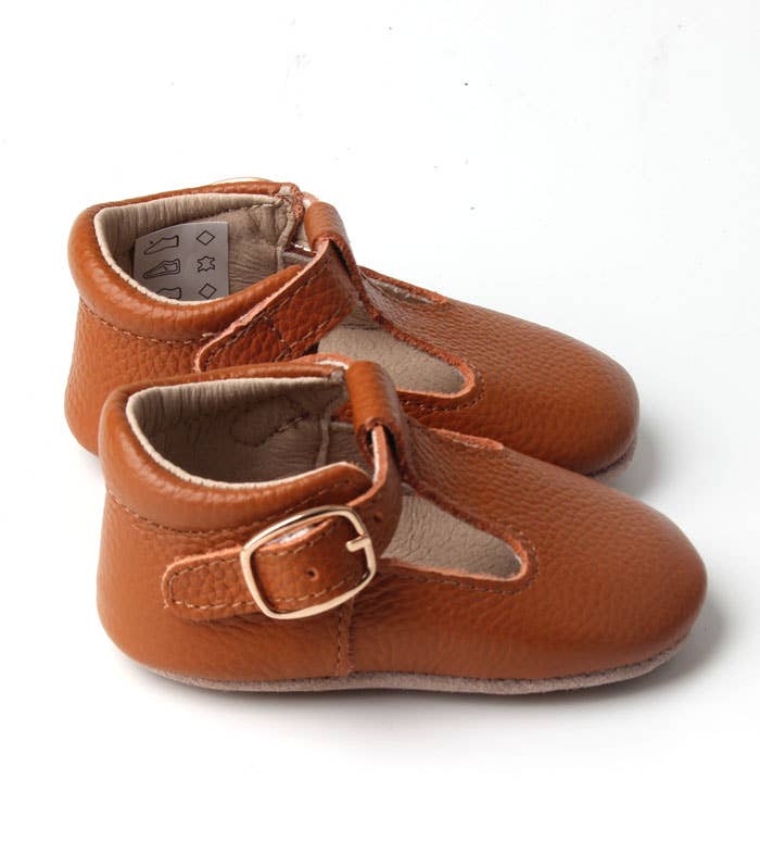 Babyboo Paris - Wholesale Sandals - Baby - Salomés brown leather soft soles1