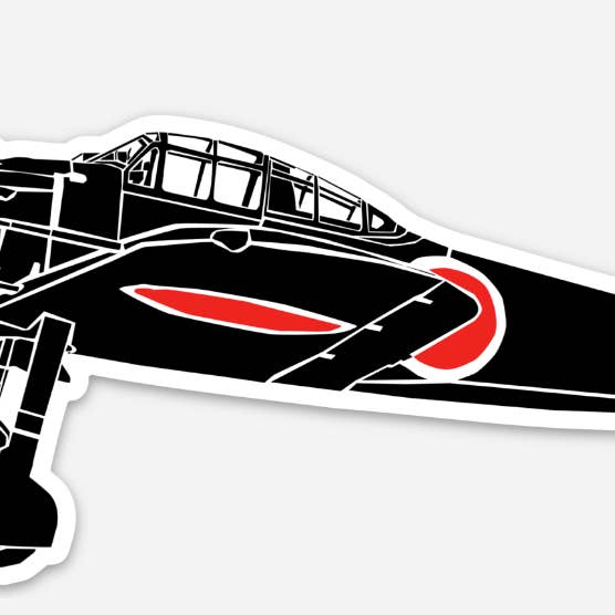 A6M Japansk Zero Fighter Airplane Vinyl Sticker Set fra siden for engroshandel hos Bellavance Ink