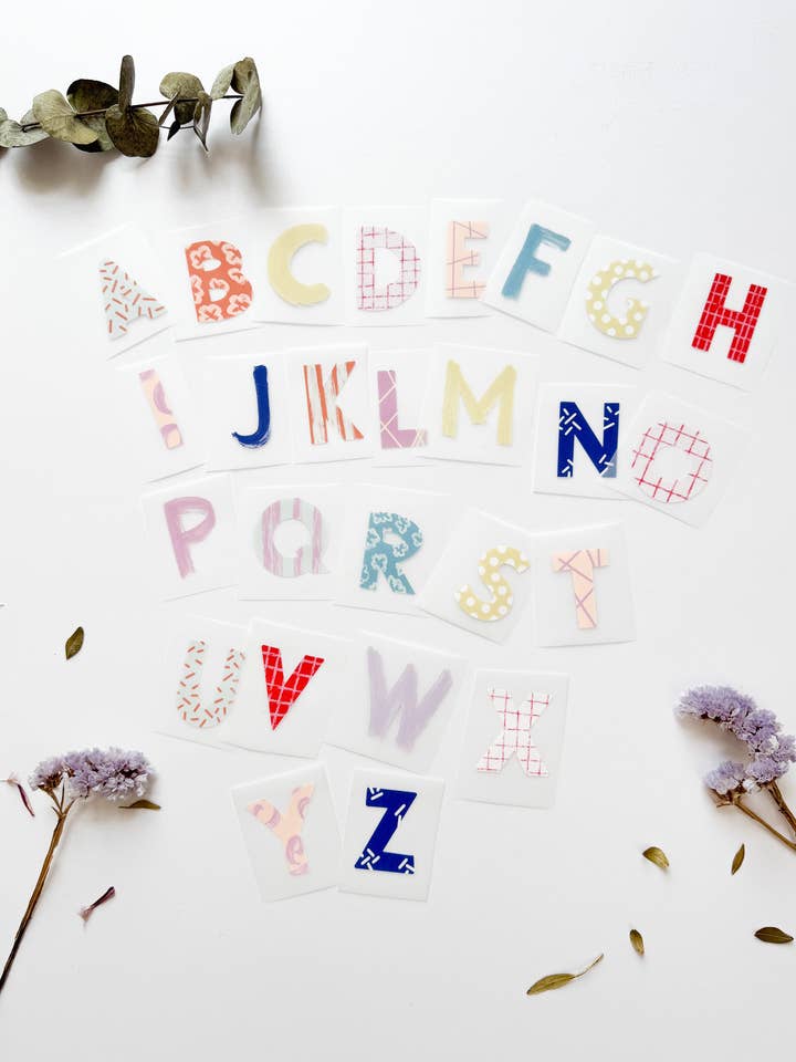 Letras Abc Transferência de Ferro Nome Personalizado por atacado de MiniDei