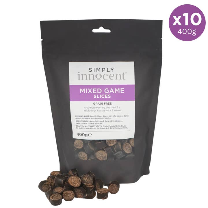 Simply Innocent - Mixed Game Slices 400g for wholesale by The Innocent Hound